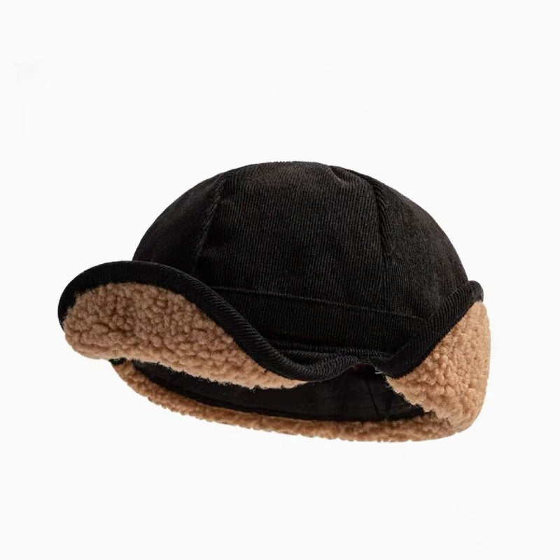 Lamb Wool Thick Warm Duck Cap Ear Cap Men And Women Autumn And Winter Thick Cycling Lei Feng Hat Protection