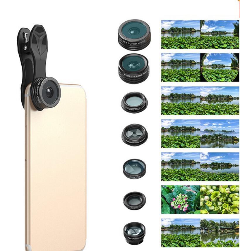 Phone Lens Kit Universal 10 In 1 Fisheye For Smartphone
