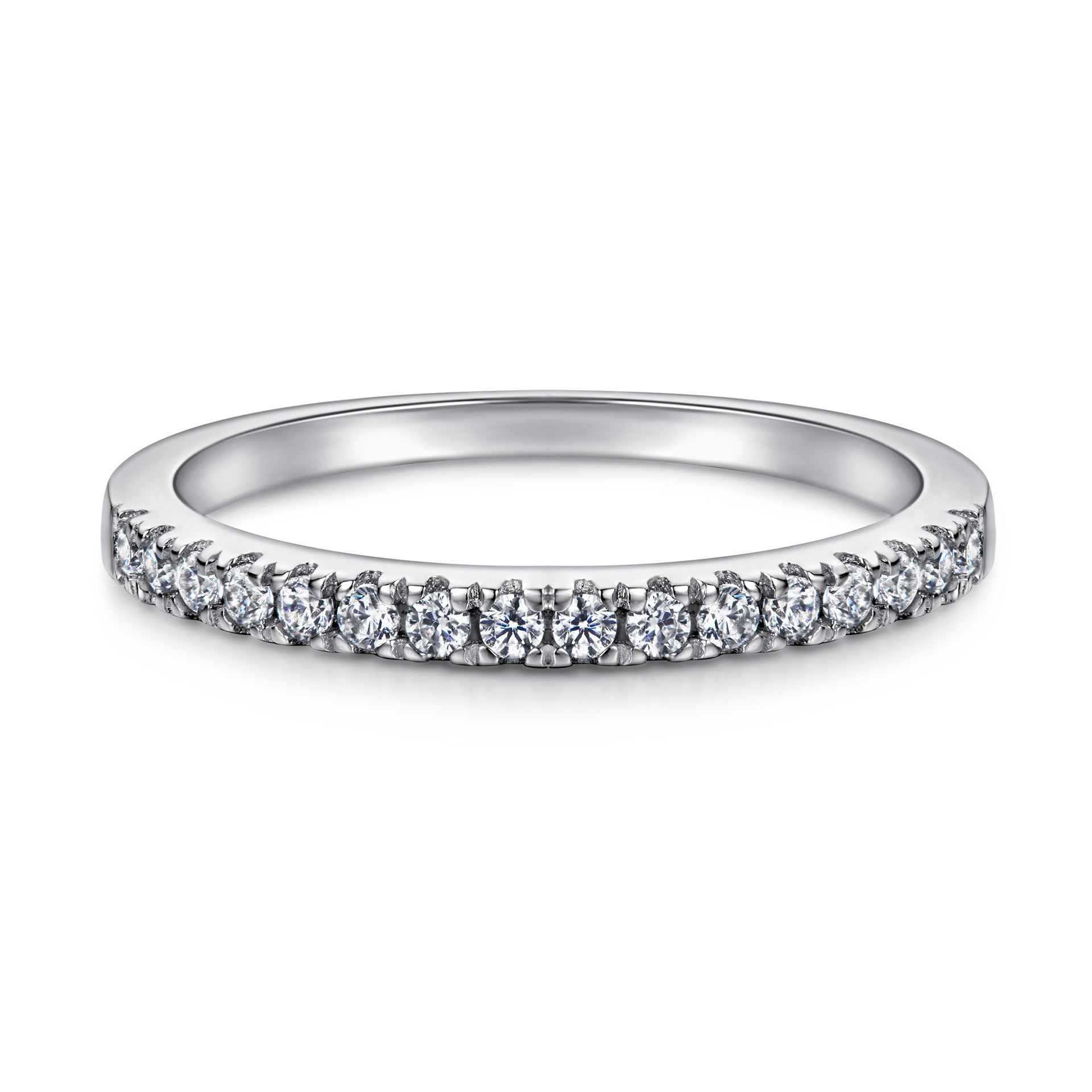 S925 Sterling Silver Niche Stacked Ring Women's Personality