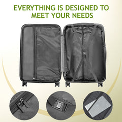 Comes With A Three In One Suitcase With 2 Diamond Shaped Stripes And Corners