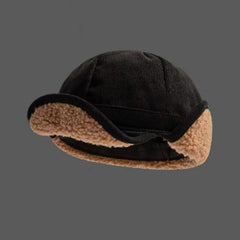 Lamb Wool Thick Warm Duck Cap Ear Cap Men And Women Autumn And Winter Thick Cycling Lei Feng Hat Protection