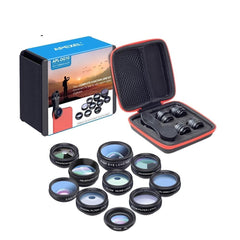 Phone Lens Kit Universal 10 In 1 Fisheye For Smartphone