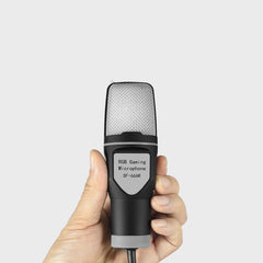 Clear Full RGB Capacitor Esports Gaming Desktop Microphone