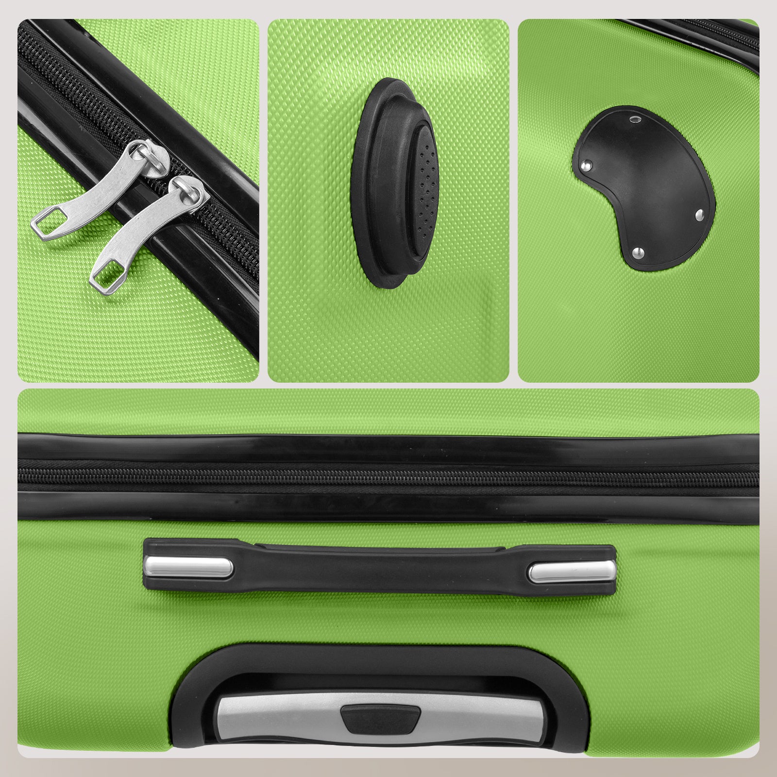 Comes With A Three In One Suitcase With 2 Diamond Shaped Stripes And Corners