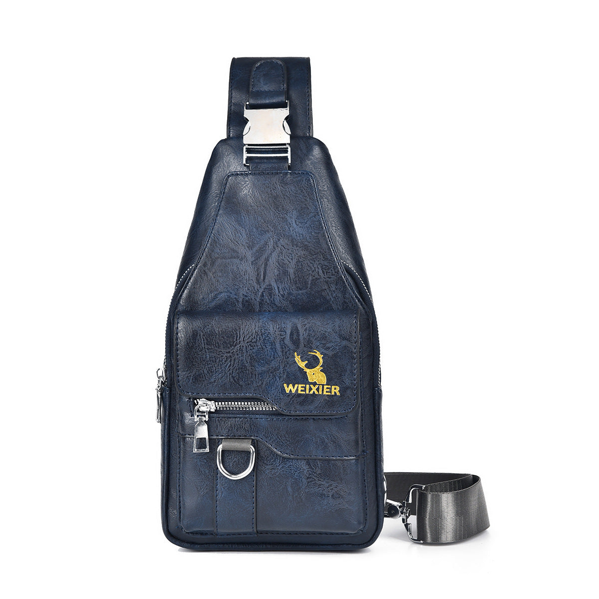 Chest Bag Men's Retro Easy Matching Large Capacity Waterproof