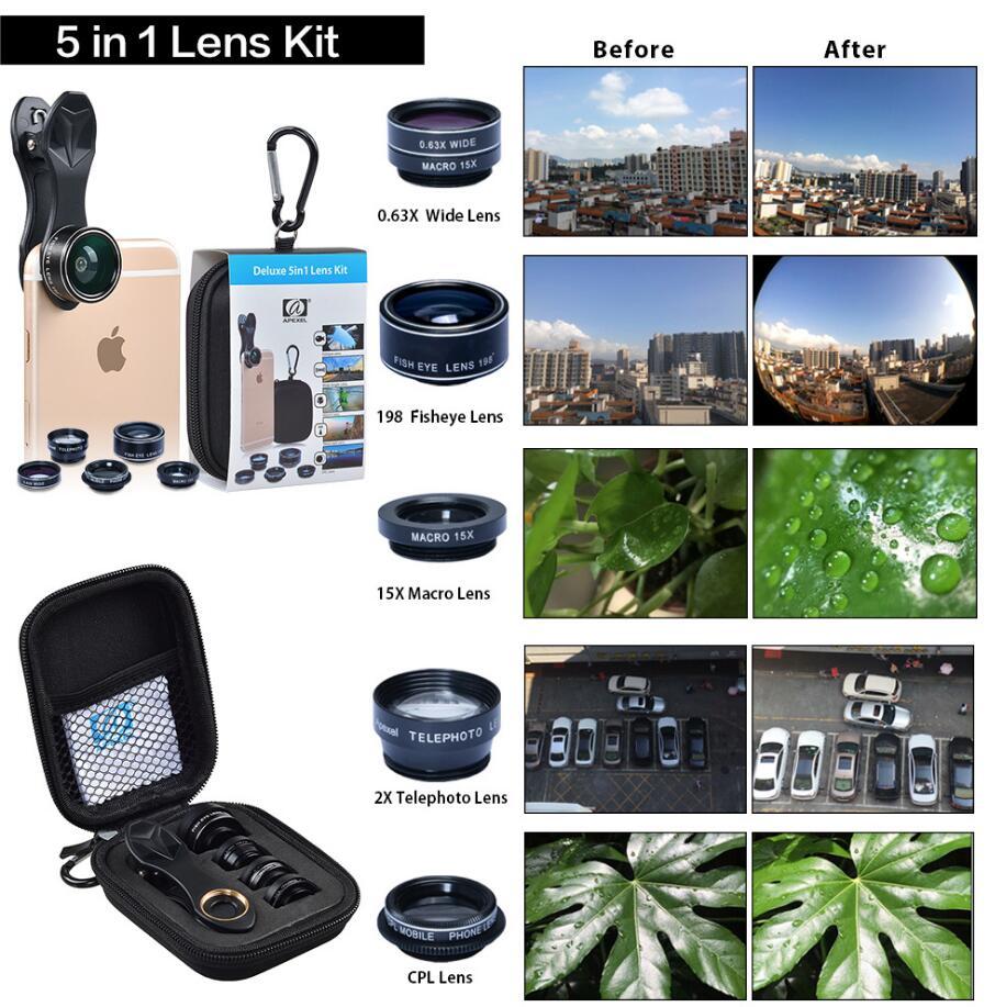 Phone Lens Kit Universal 10 In 1 Fisheye For Smartphone
