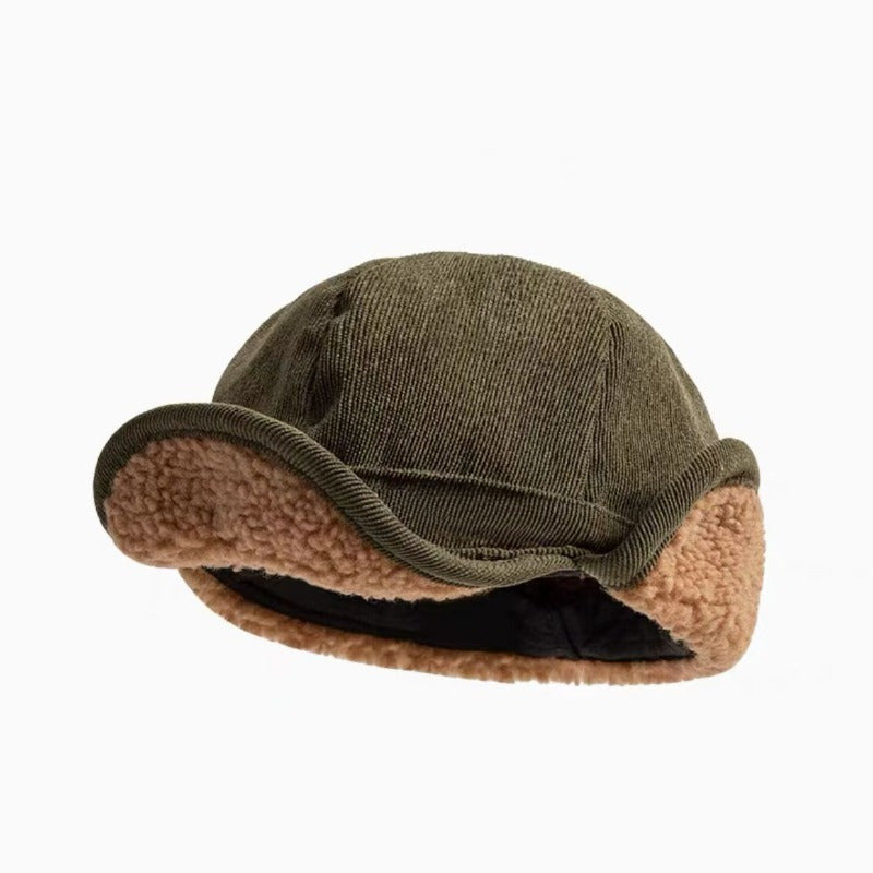 Lamb Wool Thick Warm Duck Cap Ear Cap Men And Women Autumn And Winter Thick Cycling Lei Feng Hat Protection