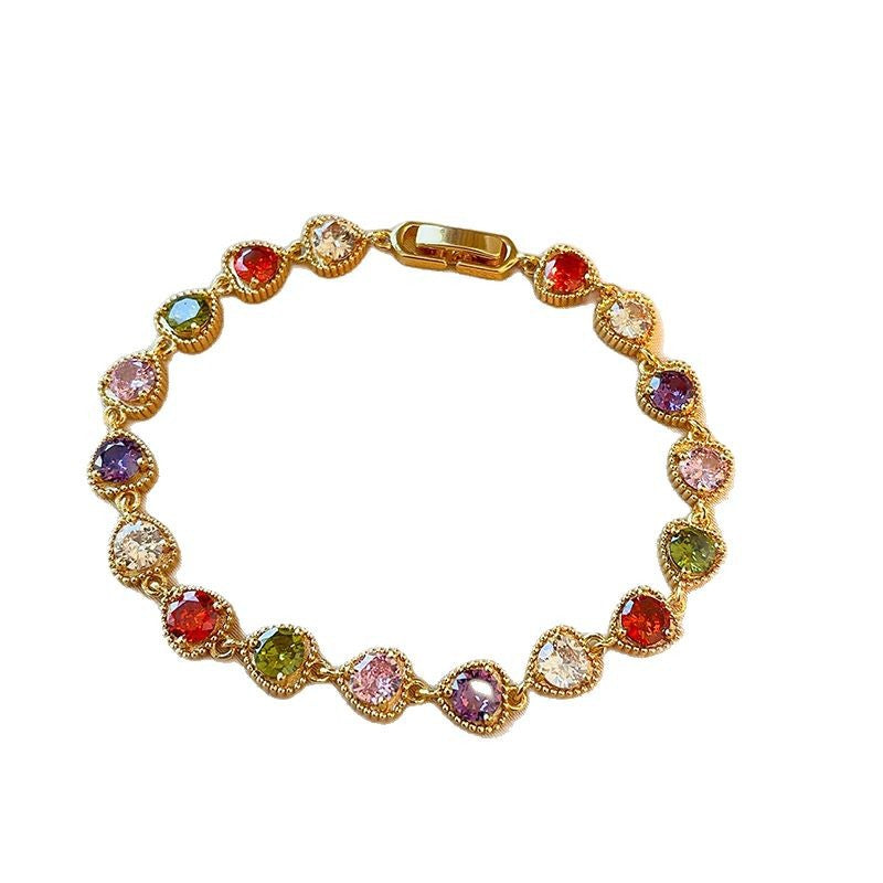 Love Fashion Ornament Micro-inlaid Vintage Bracelet