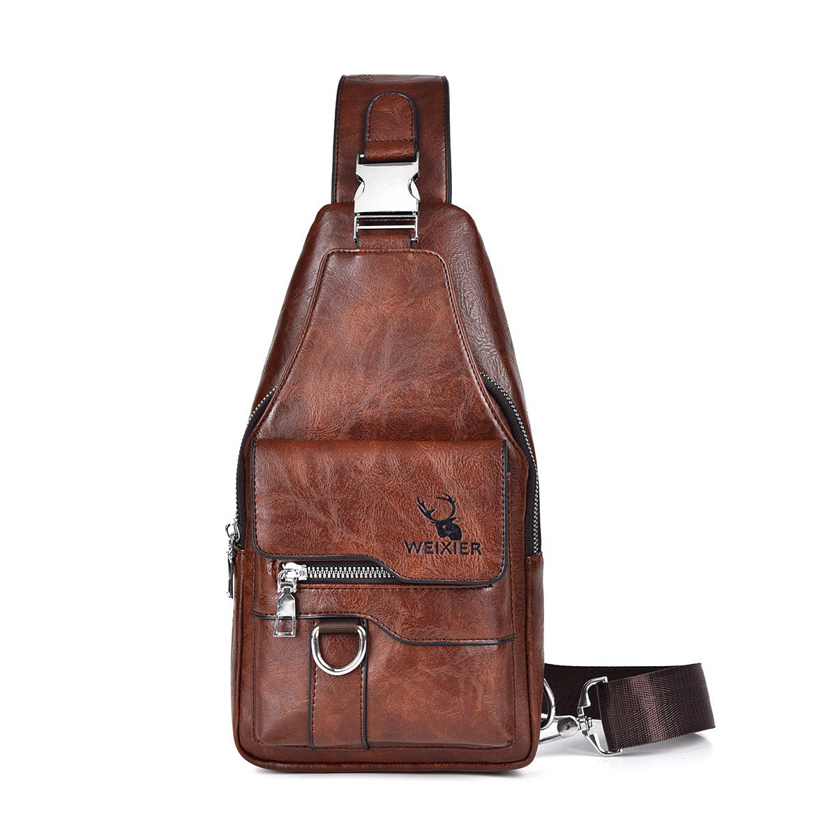 Chest Bag Men's Retro Easy Matching Large Capacity Waterproof